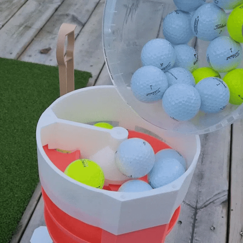 Golf Ball Dispenser Pro | 3D Printed Golf Practice Ball Feeder