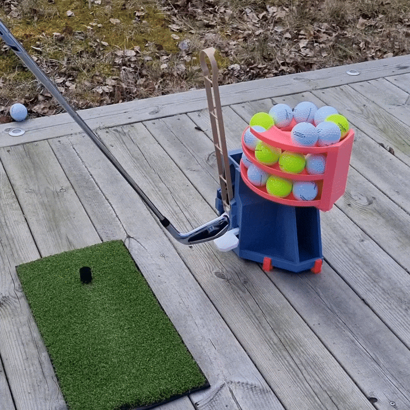 Golf Ball Dispenser Pro | 3D Printed Golf Practice Ball Feeder